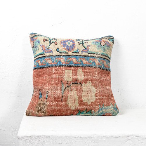 Turkish flowered vintage pillow